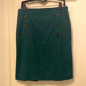 Ann Taylor 10P Hunter Green Pencil skirt